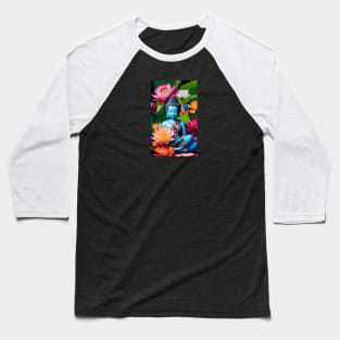 Buddha Sitting on a Lotus Flower with a baby elephant Baseball T-Shirt